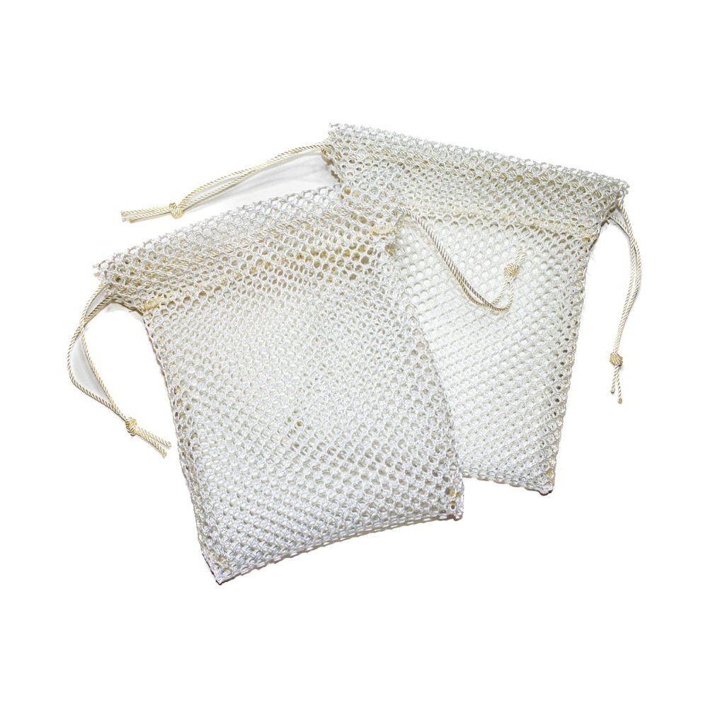 5”x5” Mesh Drawstring Laundry Bag for Facial Scrubbies or as soap saver